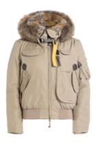 Parajumpers Parajumpers Gobi Down Bomber Jacket With Fur Trimmed Hood