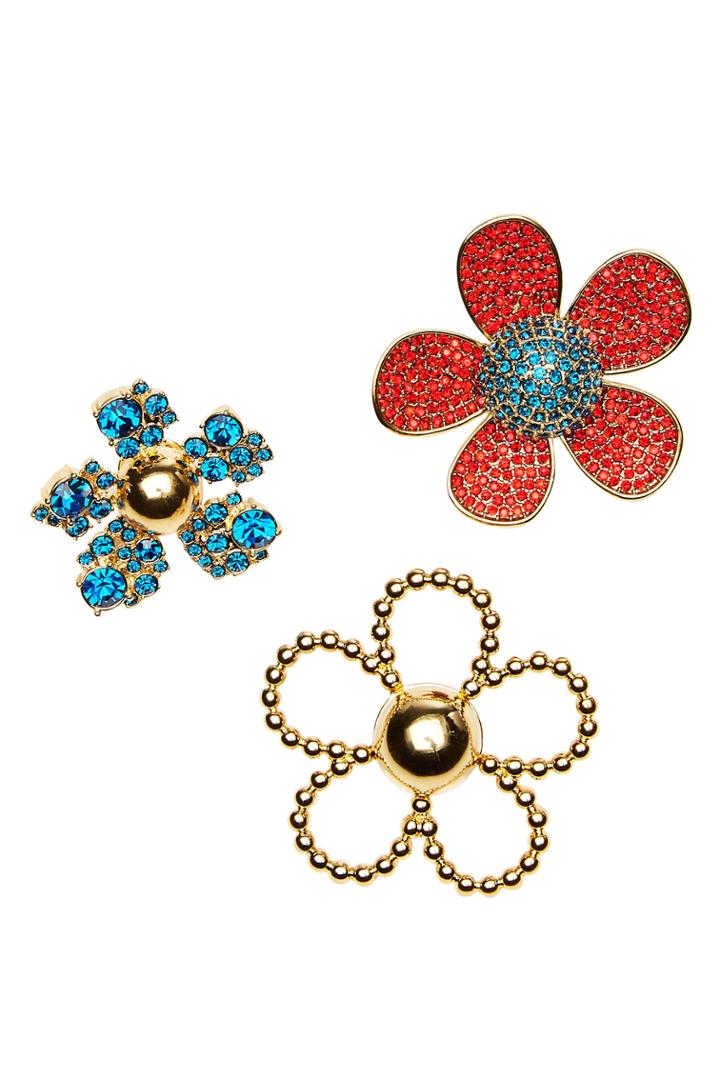 Marc Jacobs Marc Jacobs Embellished Daisy Brooch Set
