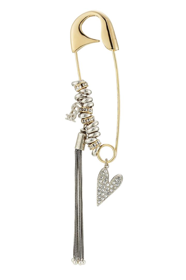 Sonia Rykiel Sonia Rykiel Safety Pin Brooch With Charms