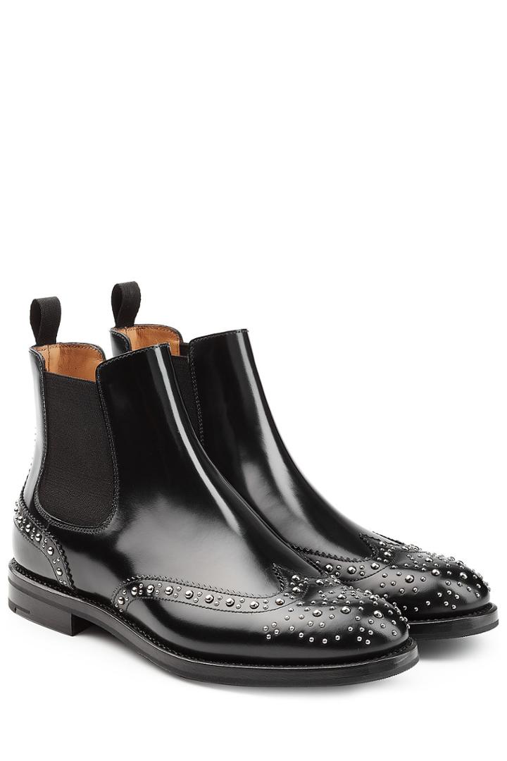 Church's Church's Embellished Leather Ankle Boots
