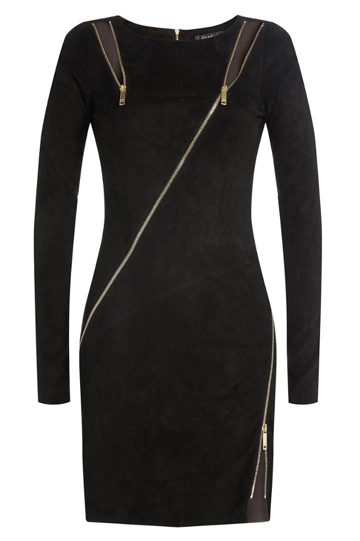 Jitrois Jitrois Suede Sheath With Zippers And Cutouts