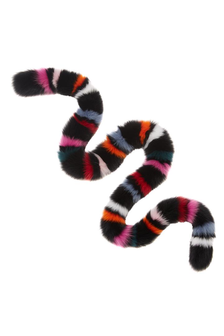 Charlotte Simone Charlotte Simone Rainbow Twist Fox Fur Scarf