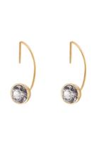 Marc Jacobs Marc Jacobs Small Crystal Cabochon Hoops