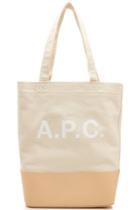 A.p.c. A.p.c. Axel Shopper In Canvas And Leather