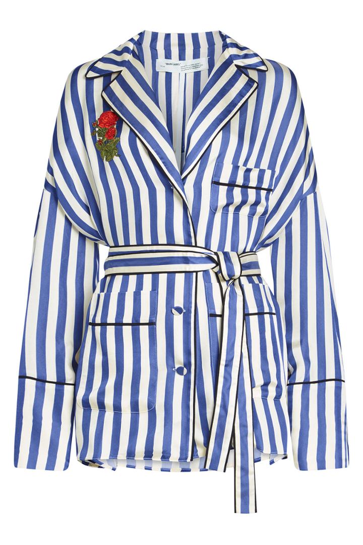 Off White Off White Striped Pajama Shirt