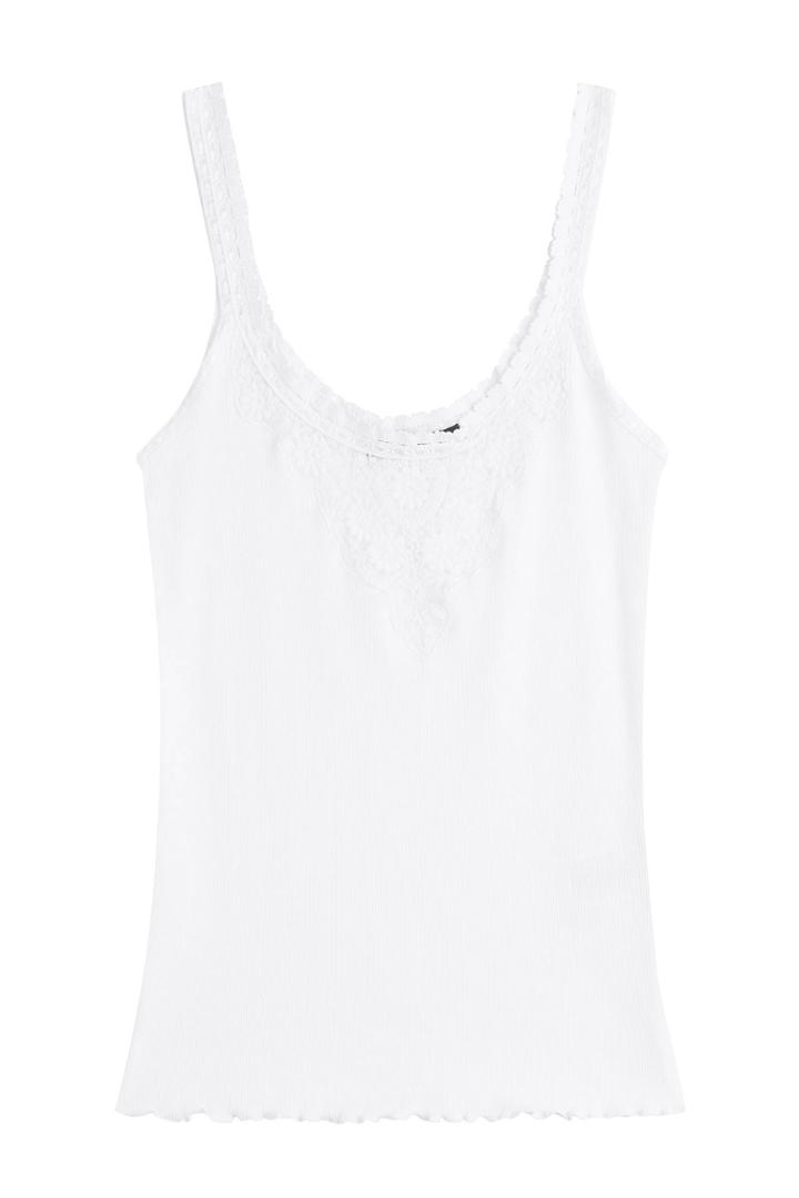 Polo Ralph Lauren Polo Ralph Lauren Cotton Camisole With Lace - White