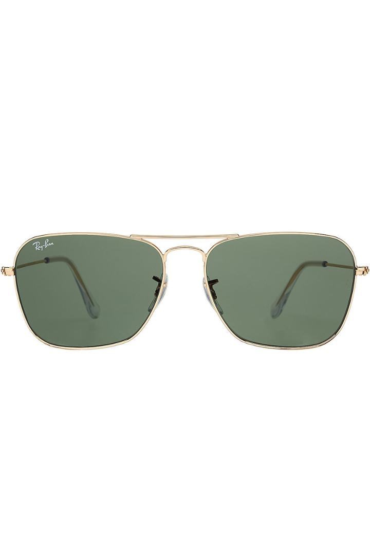 Ray-ban Ray-ban Square Metal Aviator Sunglasses