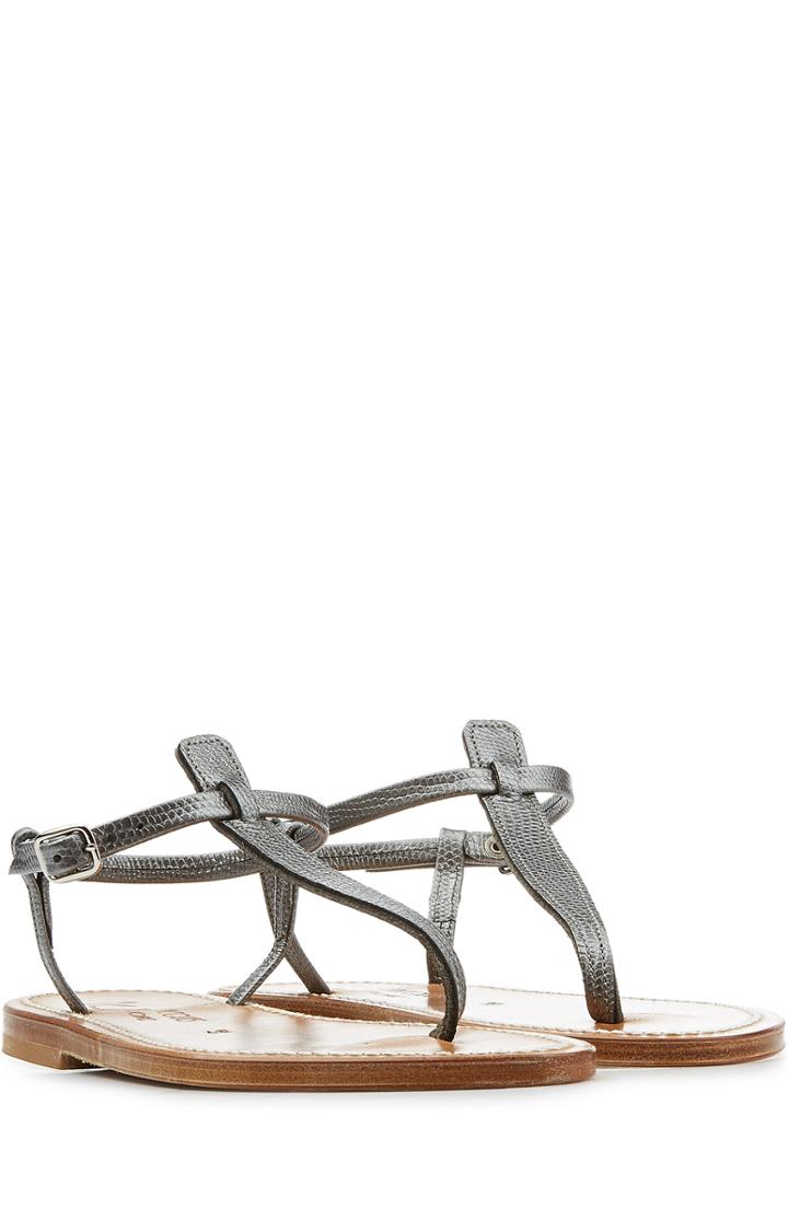 K.jacques Textured Leather Sandals