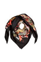 Burberry Burberry Floral Scribble Printed Silk Scarf