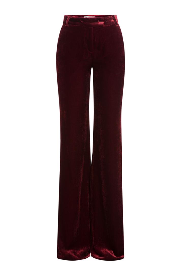 Emilio Pucci Emilio Pucci Wide Leg Velvet Pants - Red
