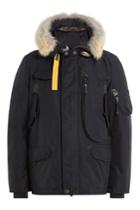 Parajumpers Parajumpers Right Hand Down Jacket With Fur-trimmed Hood - Blue