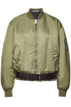 Alexander Wang Alexander Wang Bomber Jacket With Leather Belt