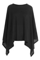 Majestic Majestic Cotton-cashmere Poncho - Black
