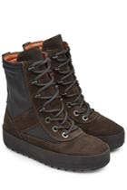 Yeezy Yeezy Suede Boots With Mesh - Brown