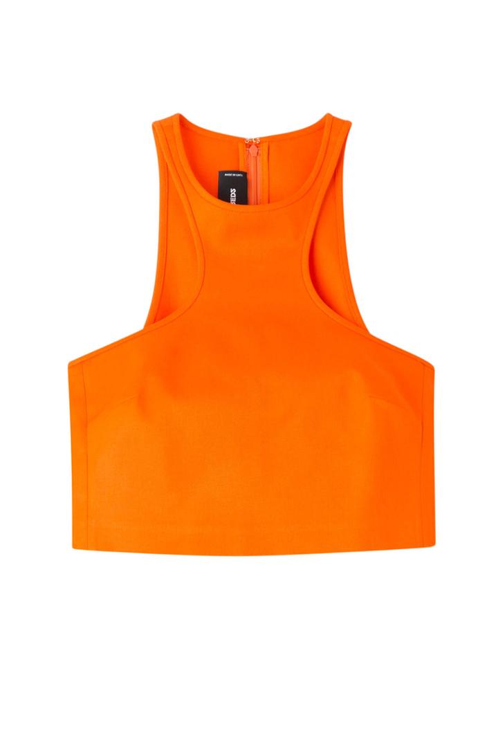 Dsquared2 Dsquared2 Cotton Twill Cropped Top