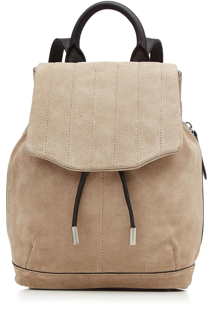 Rag & Bone Rag & Bone Pilot Suede Backpack - Beige