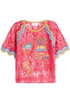 Peter Pilotto Peter Pilotto Embroidered Lace Top