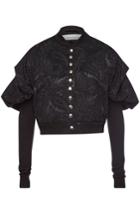 Marques' Almeida Marques' Almeida Cropped Jacquard Blazer With Puffed Shoulders