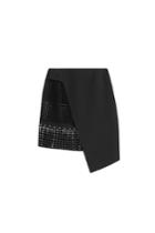Anthony Vaccarello Anthony Vaccarello Asymmetric Skirt With Eyelets