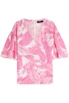 Steffen Schraut Steffen Schraut Palm Tree-printed Silk Top