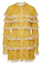 Philosophy Di Lorenzo Serafini Philosophy Di Lorenzo Serafini Printed Mini Dress With Lace