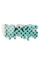 Marc By Marc Jacobs Marc By Marc Jacobs Block Print Logo Barrette - Green