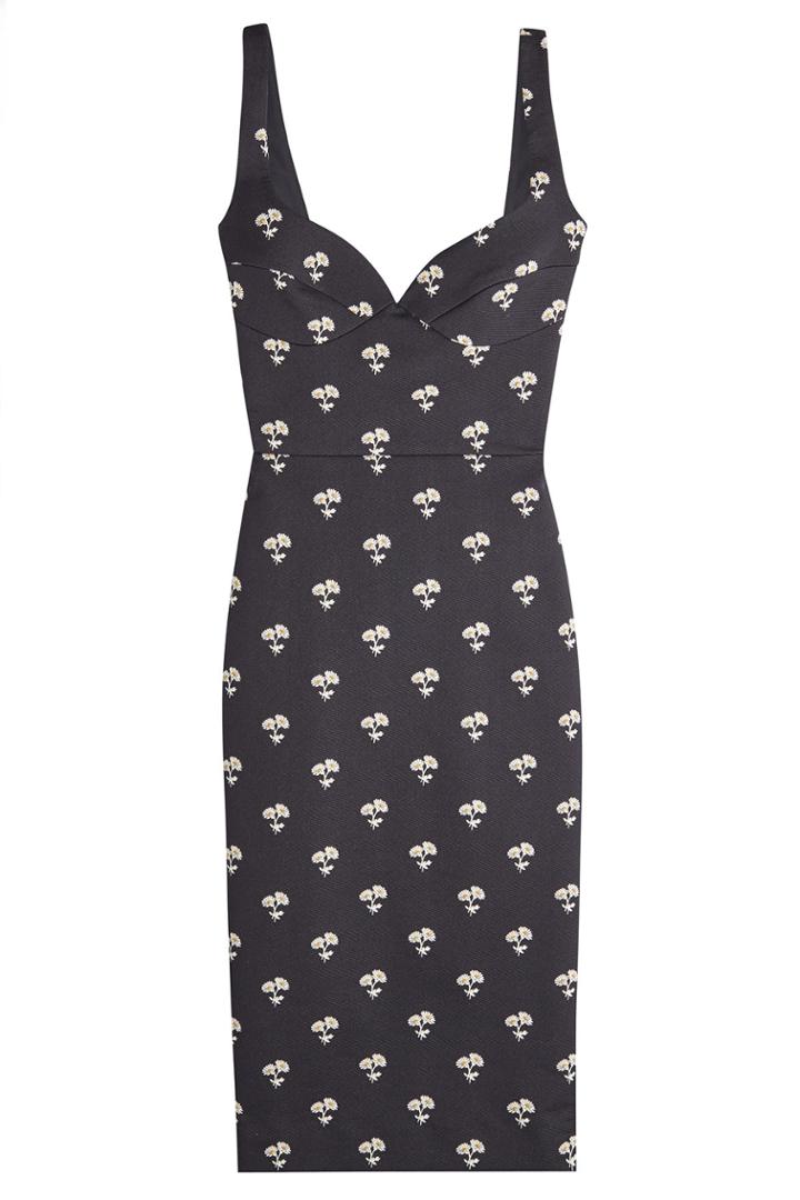 Victoria Beckham Victoria Beckham Printed Dress With Cotton