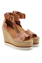 See By Chloé See By Chloé Espadrille Wedges With Leather And Suede