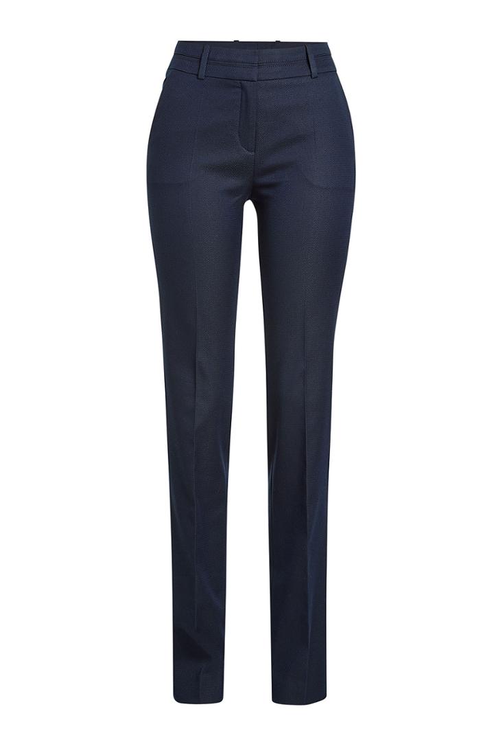 Hugo Hugo High-waisted Pants With Cotton - Blue