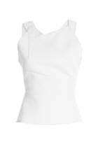 Roland Mouret Roland Mouret Wool Crepe Top - White