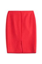 Carven Carven Wool Blend Skirt - Red