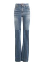 Roberto Cavalli Roberto Cavalli Flared Jeans With Patchwork - Blue