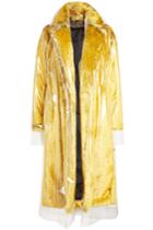 Calvin Klein 205w39nyc Calvin Klein 205w39nyc Faux Fur Coat With Transparent Overlay