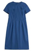 Jil Sander Navy Jil Sander Navy Cotton Sheath Dress - Blue