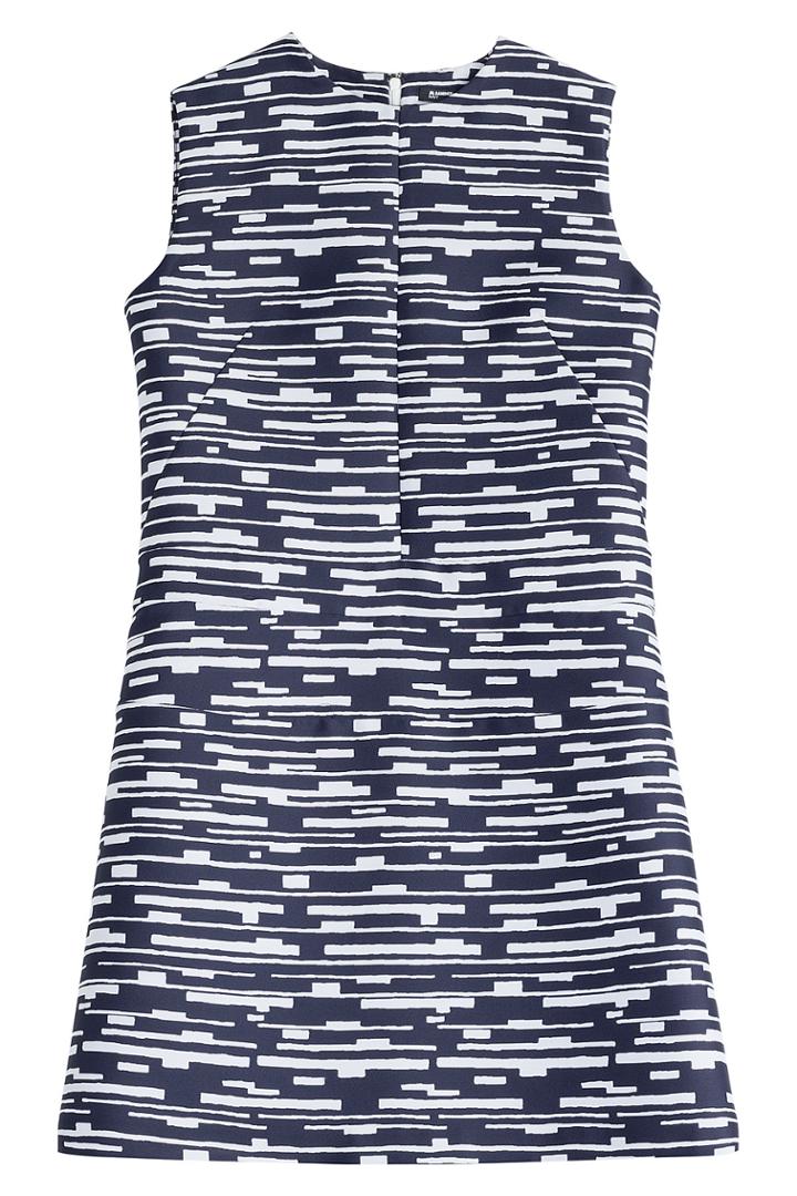 Jil Sander Navy Jil Sander Navy Printed Shift Dress - Blue
