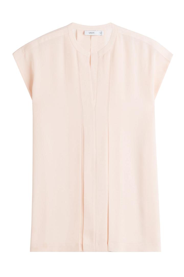 Vince Vince Silk Top - Beige