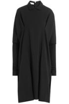 Nobi Talai Nobi Talai Wool Cape Dress With Collar - Black