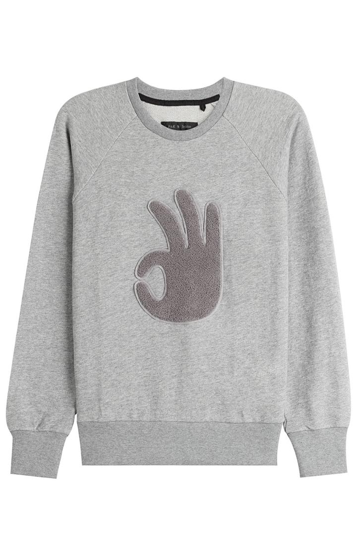 Rag & Bone Rag & Bone Cotton Sweatshirt With Applique