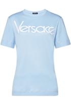 Versace Versace Embroidered Cotton T-shirt
