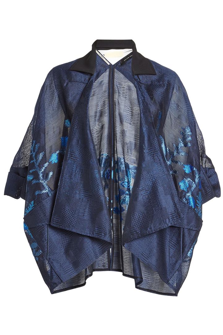 Roland Mouret Roland Mouret Fil Coupé Jacket With Cotton And Silk