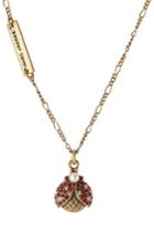 Marc Jacobs Marc Jacobs Embellished Ladybird Necklace - Gold