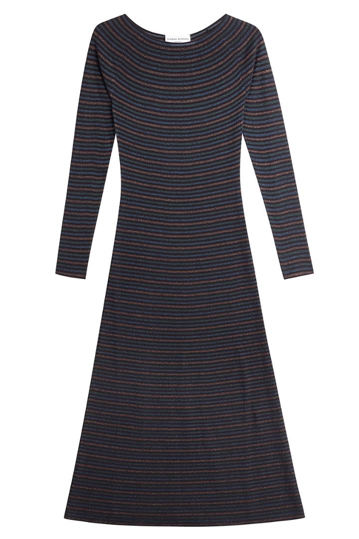 Sonia Rykiel Sonia Rykiel Striped Dress With Metallic Thread - Stripes