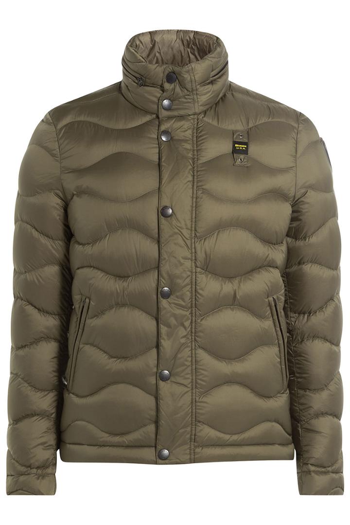 Blauer Blauer Wave Quilted Down Jacket - Green