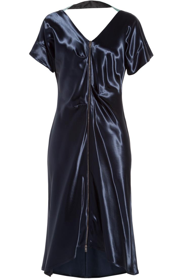 Jil Sander Draped Satin Dress