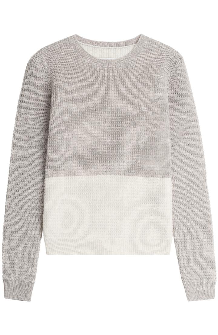 Maison Margiela Wool-alpaca Two Tone Pullover