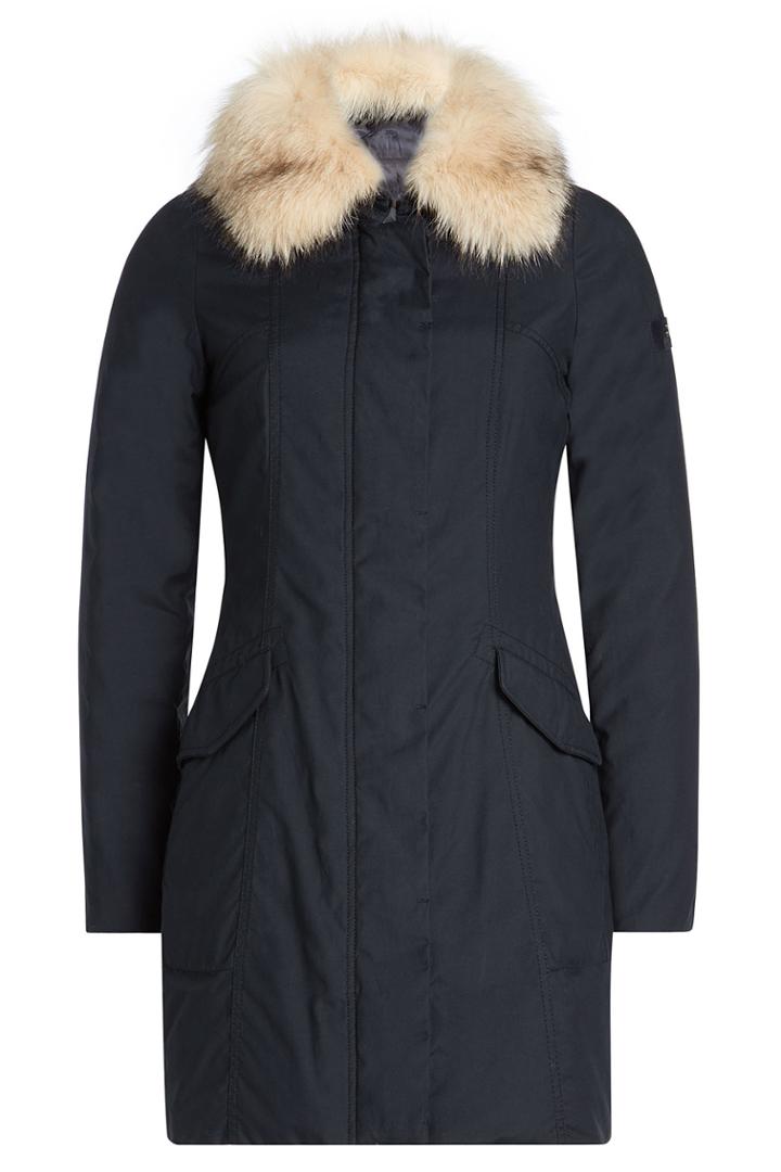 Peuterey Peuterey Jacket With Fur Trimmed Collar - Black