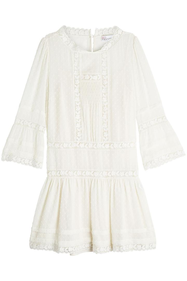R.e.d. Valentino R.e.d. Valentino Dress With Lace And Swiss Dots