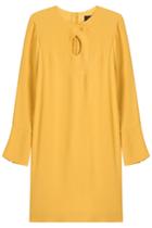 Derek Lam Derek Lam Crepe Dress With Cut-out - Yellow