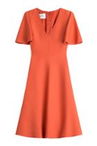 Valentino Valentino Wool-silk Dress - Orange