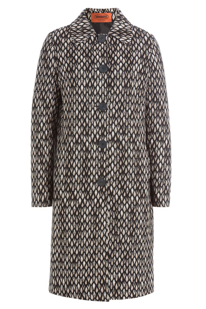 Missoni Missoni Reversible Cardigan Coat With Wool - Blue